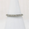 Well Loved 18k White Gold Floral Band from Belais