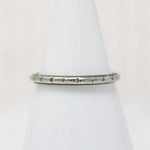 Well Loved 18k White Gold Floral Band from Belais