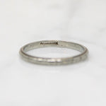 Well Loved 18k White Gold Floral Band from Belais