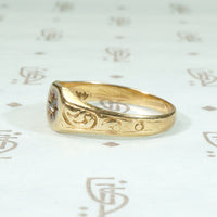 Sweetly Spooky Wee Signet with Rose Cut Diamond