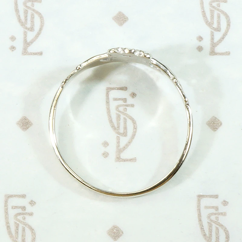 Modern White Gold Claddagh Irish Wedding Band