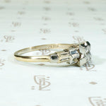 Sophisticated 1930s Architectural Engagement Ring