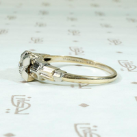 Sophisticated 1930s Architectural Engagement Ring
