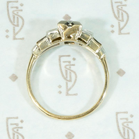 Sophisticated 1930s Architectural Engagement Ring