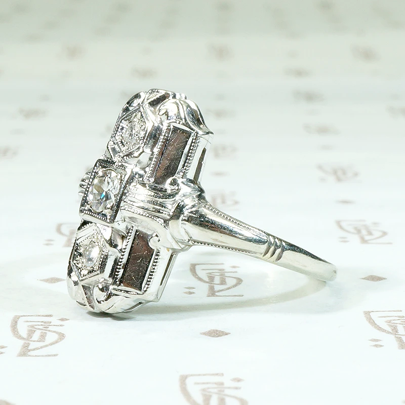 Classic Art Deco Diamond Cocktail Ring