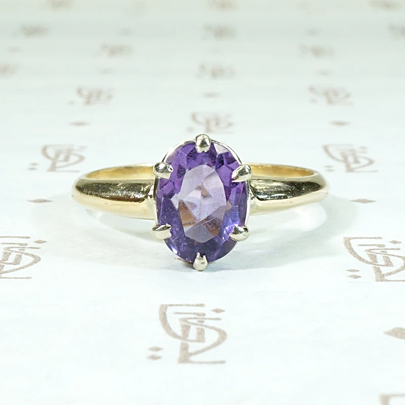 Lovely Lavender Amethyst Solitaire Ring