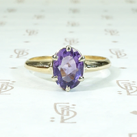 Lovely Lavender Amethyst Solitaire Ring