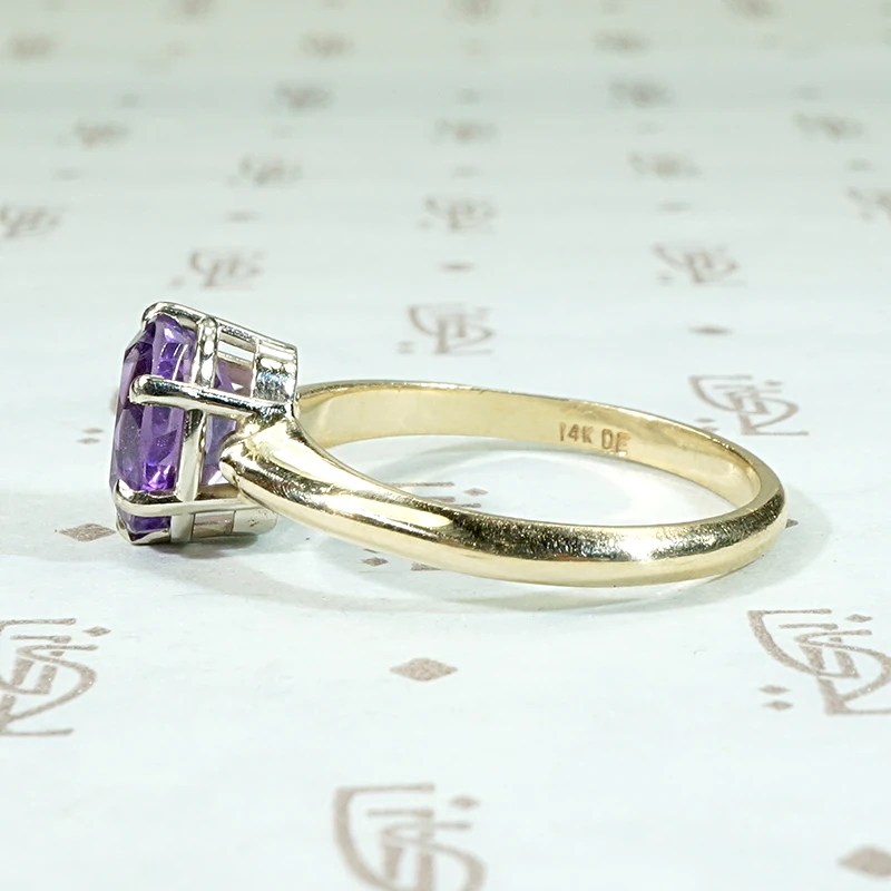 Lovely Lavender Amethyst Solitaire Ring
