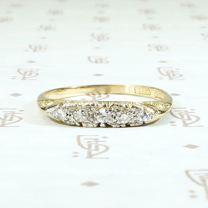 Diamonds in Platinum & 18ct Gold Wedding Band