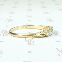 Diamonds in Platinum & 18ct Gold Wedding Band
