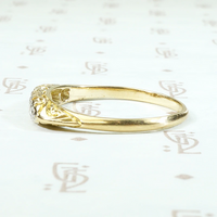 Diamonds in Platinum & 18ct Gold Wedding Band