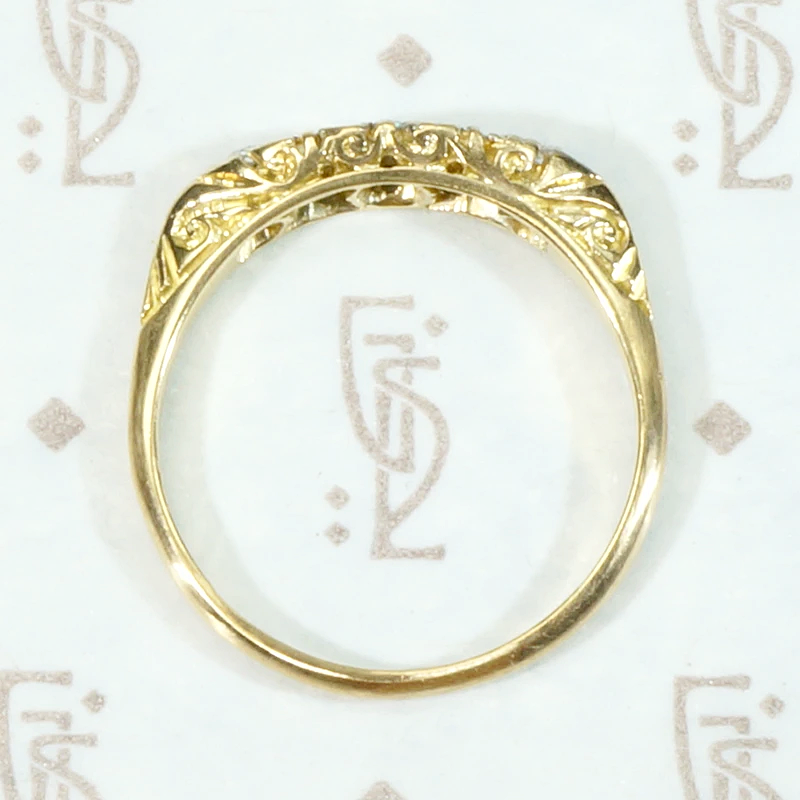 Diamonds in Platinum & 18ct Gold Wedding Band