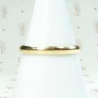 Narrow 14k Gold Wedding Band Size 9.75