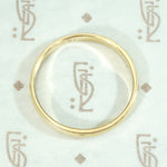 Narrow 14k Gold Wedding Band Size 9.75