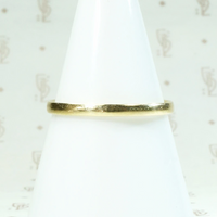 Lightweight & Slim 1920s Gold Wedding Band