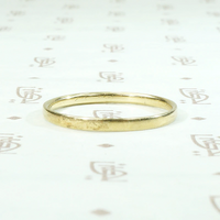 Lightweight & Slim 1920s Gold Wedding Band