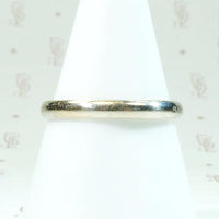 Handsome Warm-Toned 18k White Gold Wedding Band