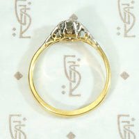 Edwardian Platinum & 18ct Engagement Ring with Sassy Diamond