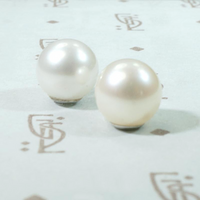 Vintage 7.5mm Pearl Studs in White Gold