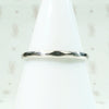 Softly Beveled Vintage Platinum Wedding Band
