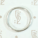 Softly Beveled Vintage Platinum Wedding Band