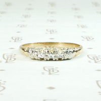 Sweet Two-Tone Forget Me Not Diamond Band