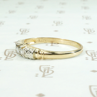 Sweet Two-Tone Forget Me Not Diamond Band