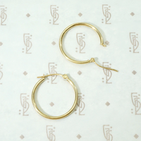 Classic Vintage Gold Hoop Earrings
