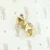Dazzling Disco Gold Stud Earrings