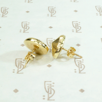 Dazzling Disco Gold Stud Earrings