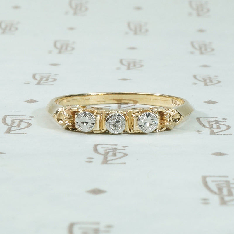 1940's 2-Tone Wedding Band