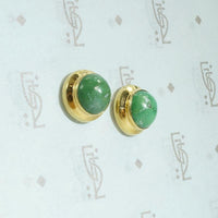Incredible Green Turquoise Stud Earrings
