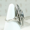 Bold Onyx & Marcasite Art Deco Ring