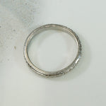 Engraved Platinum Wedding Band 1922