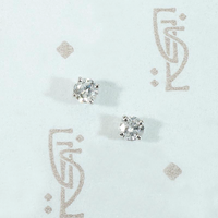 Sweet 0.20tcw Vintage Diamond in White Gold Studs