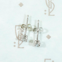 Sweet 0.20tcw Vintage Diamond in White Gold Studs
