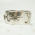 Vintage Silver Malachite Thunderbird Cuff