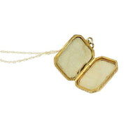 English Hallmarked Gold Locket Book Shaped