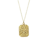 English Hallmarked Gold Locket Book Shaped