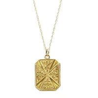 English Hallmarked Gold Locket Book Shaped