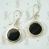 Man in the Moon Cameo Earrings