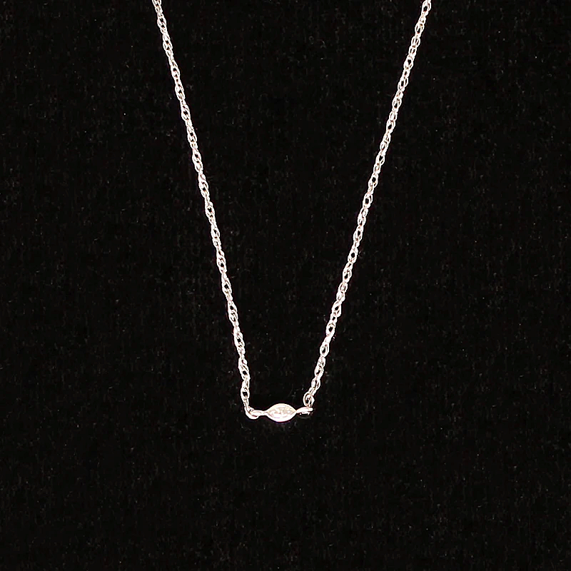 Ultra Dainty Marquis Diamond Link Necklace