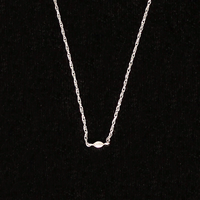 Ultra Dainty Marquis Diamond Link Necklace