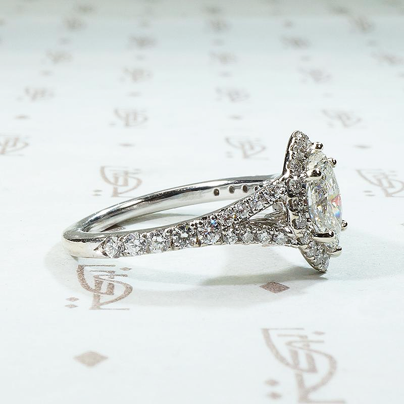 Estate Marquise Cut Diamond Engagement Ring