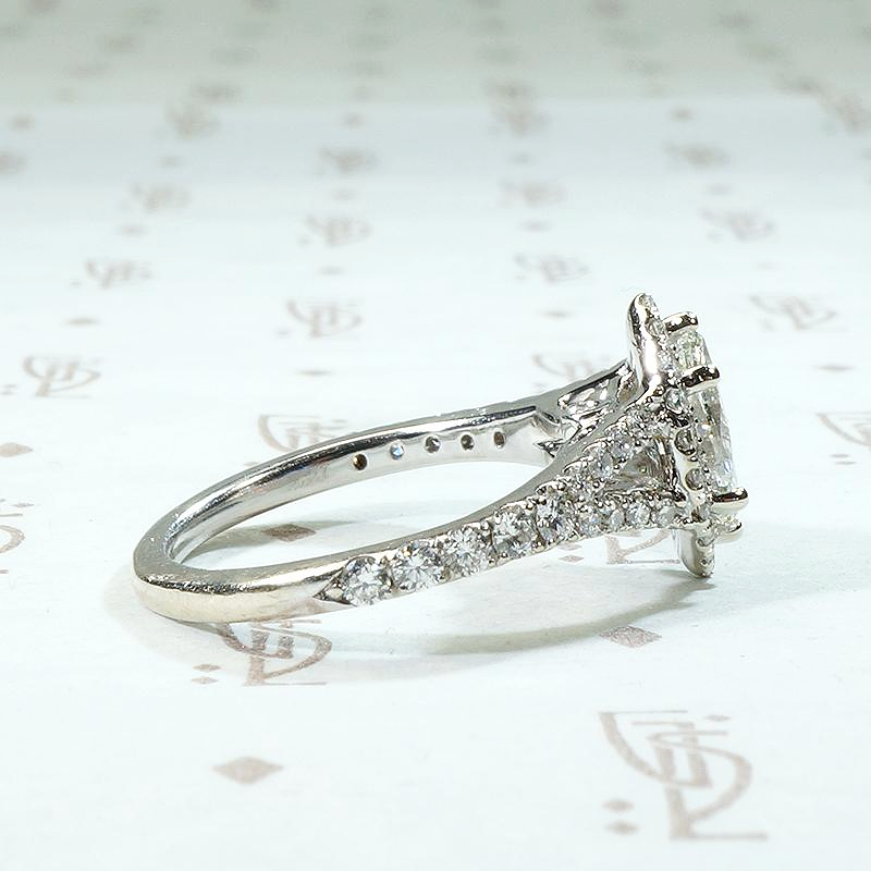 Estate Marquise Cut Diamond Engagement Ring