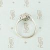Vintage 1950's Marquise Diamond Cluster Ring