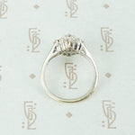 Vintage 1950's Marquise Diamond Cluster Ring