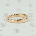 Vintage marquis diamond rose gold band by 720, right view.