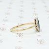 1920s Marquis Cut Sapphire Diamond Halo Ring