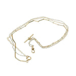 Rose and White Gold Watch Hook Necklace from the Married Chains Collection